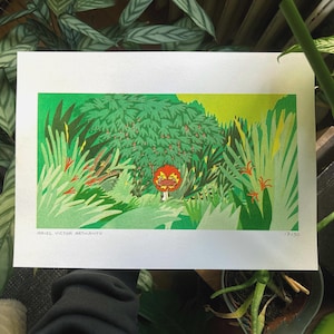 FLOWER GARDEN A4 Riso Print