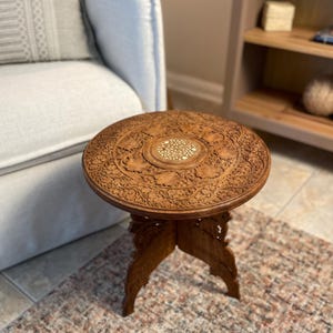 Charming Handcrafted Wood Table
