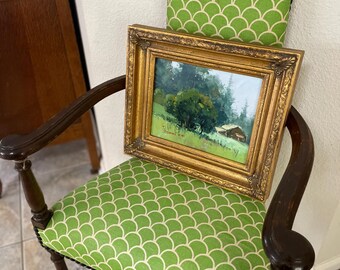 Framed Landscape Oil Painting