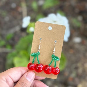 Cherry earrings