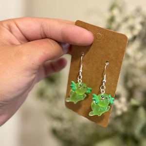 Axolotl earrings