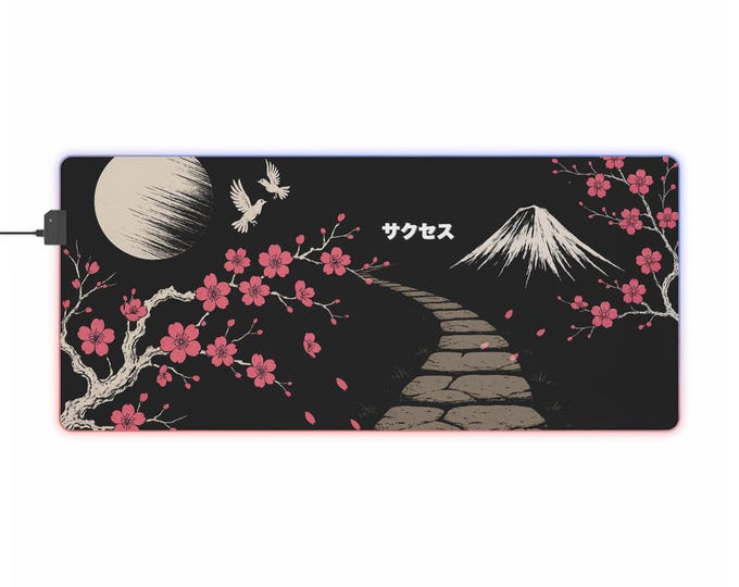 LED Gaming Mousepad XL - "Way of Success"