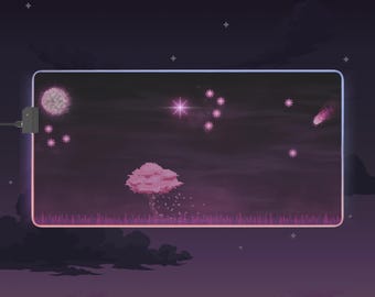 LED Gaming Mousepad XL - "Cherry Night"