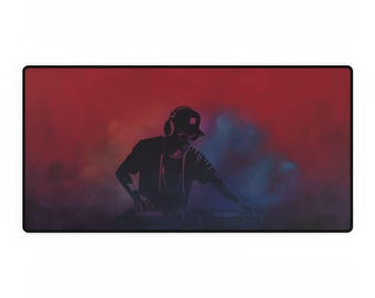 Gaming Mousepad XL - "Vibrant DJ" - Red