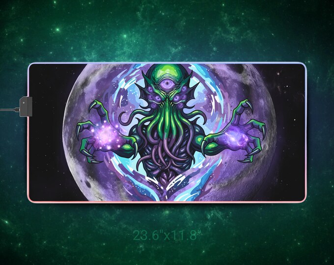 LED Gaming Mousepad XL - "Cthulhu"