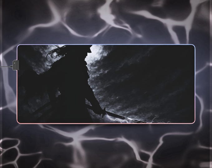 LED Gaming Mousepad XL - "Raigeki"