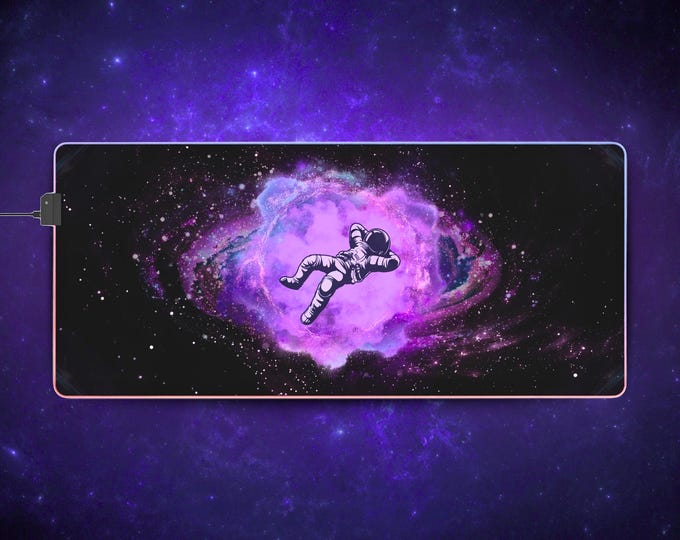 LED Gaming Mouse Pad XL - "Cosmic Relaxation"