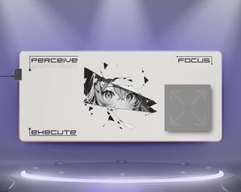 LED Gaming Mousepad XL - "Fractured Awakening"