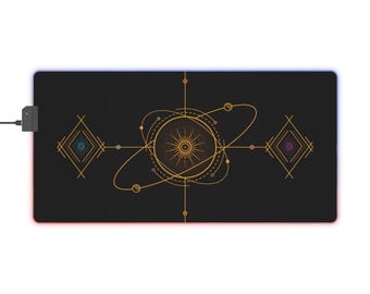 LED Gaming Mousepad XL - "Astral Mandala"