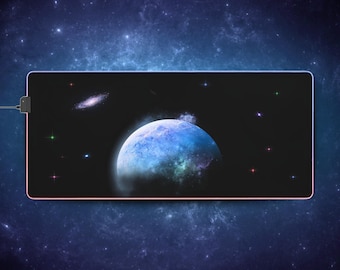 LED Gaming Mousepad XL - "Arctic Planet"