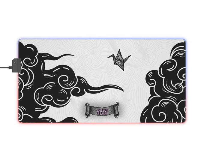 LED Gaming Mousepad XL - "Hope x Darkness"