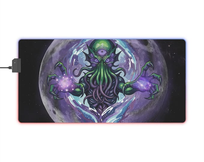 LED Gaming Mousepad XL - "Cthulhu"