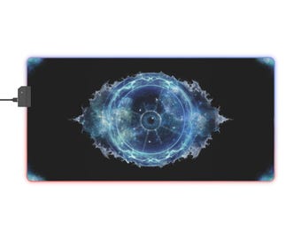 LED Gaming Mousepad XL - "Cosmic Surveillance"