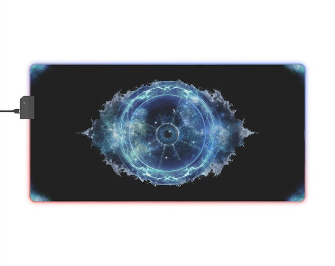 LED Gaming Mousepad XL - "Cosmic Surveillance"