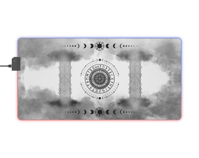 LED Gaming Mousepad XL - "Veil of Rúnar"