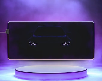 LED Gaming Mousepad XL - "PurpleBeamer"