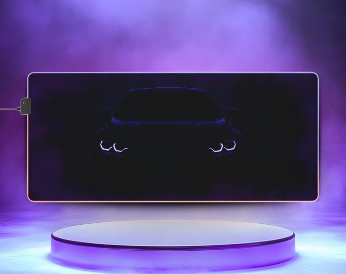 LED Gaming Mousepad XL - "PurpleBeamer"