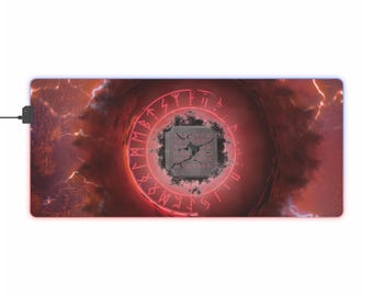 LED Gaming Mousepad XL - "Shattered Codex"