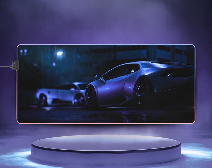 LED Gaming Mousepad XL - "Dark Performance"