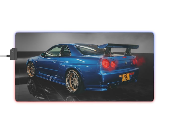 LED Gaming Mousepad XL - "Midnight Drive"