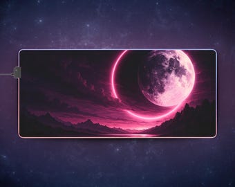 LED Gaming Mousepad XL - "Moontale"
