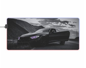 LED Gaming Mousepad XL - "Black Beamer"