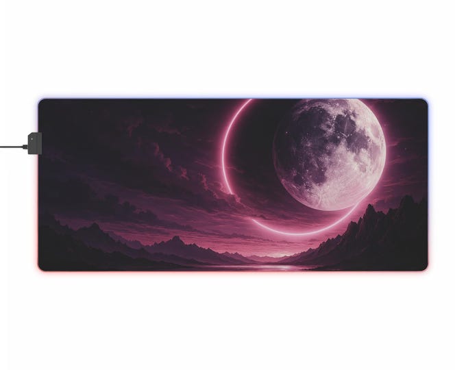 LED Gaming Mousepad XL - "Moontale"