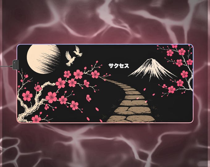 LED Gaming Mousepad XL - "Way of Success"