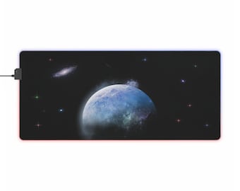 LED Gaming Mousepad XL - "Arctic Planet"