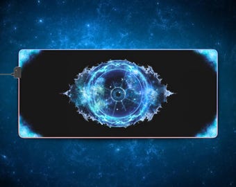 LED Gaming Mousepad XL - "Cosmic Surveillance"