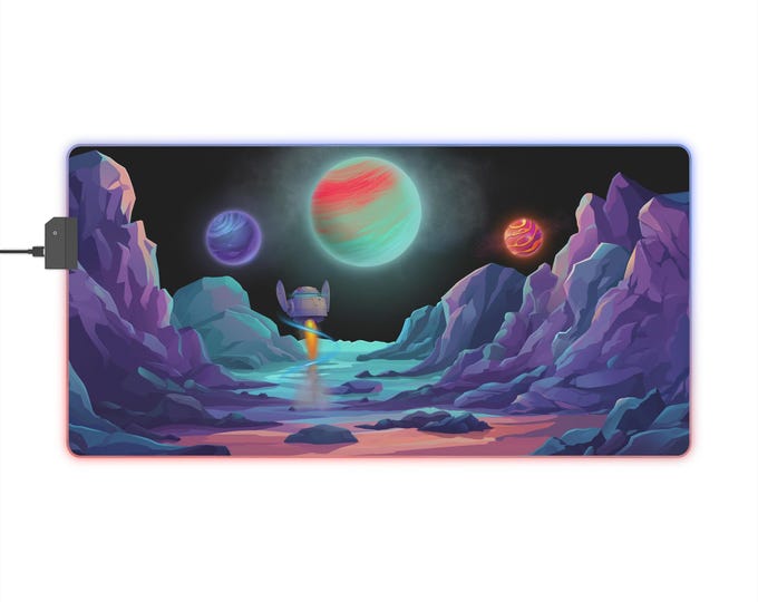 LED Gaming Mousepad XL - "Discovery"