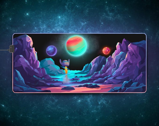 LED Gaming Mousepad XL - "Discovery"