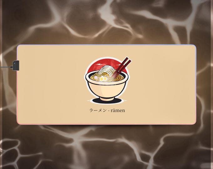 LED Gaming Mousepad XL - "Ramen"