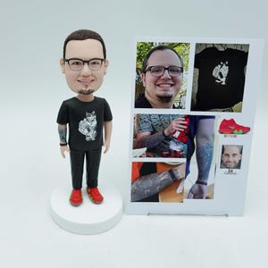 Boneco de cabeça bobblehead personalizado: Escultura personalizada em argila de polímero 3D