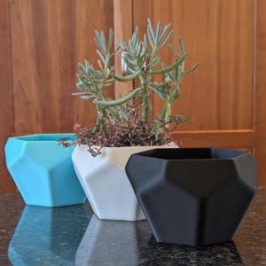 Unbreakable TuffPot - Hex - Planter, Plant Pot, Plastic Pot