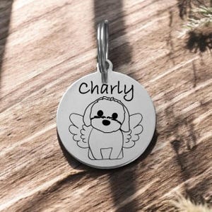 Engraved Dog Tag Dog Tags for Dogs Personalized Dog Name Tag Dog Pet ID Tag Dog Gift for Dogs