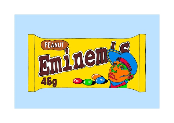 Eminem's Chocolate Print M&m's Parody - Etsy