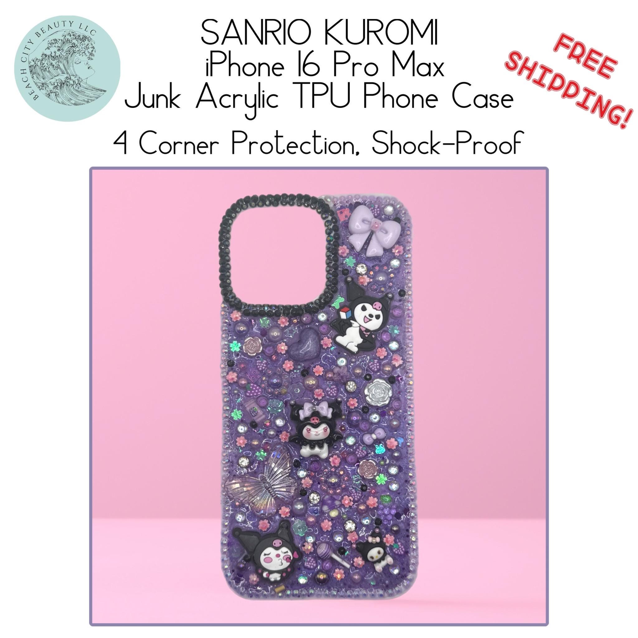 SANRIO KUROMI iPhone 16 Pro Max Junk Acrylic TPU Phone Case - Etsy