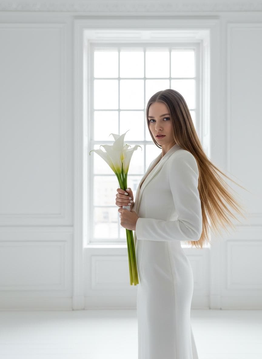 Long Stem Bridal Bouquet