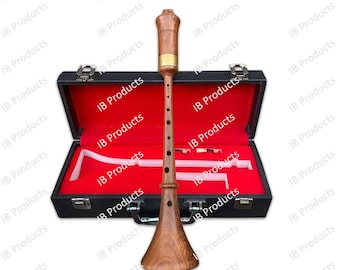 IB Produkte Rosewood klein A RAUSCHPFEIFE Holz-Schal-Meer-Instrument Blätter mit Box