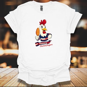 Tommy Chickenfingers Shirt, chicken fingers, Funny foodie tee, Tommy Hilfiger Pun, fried chicken tee, fried chicken lover, cookout tee