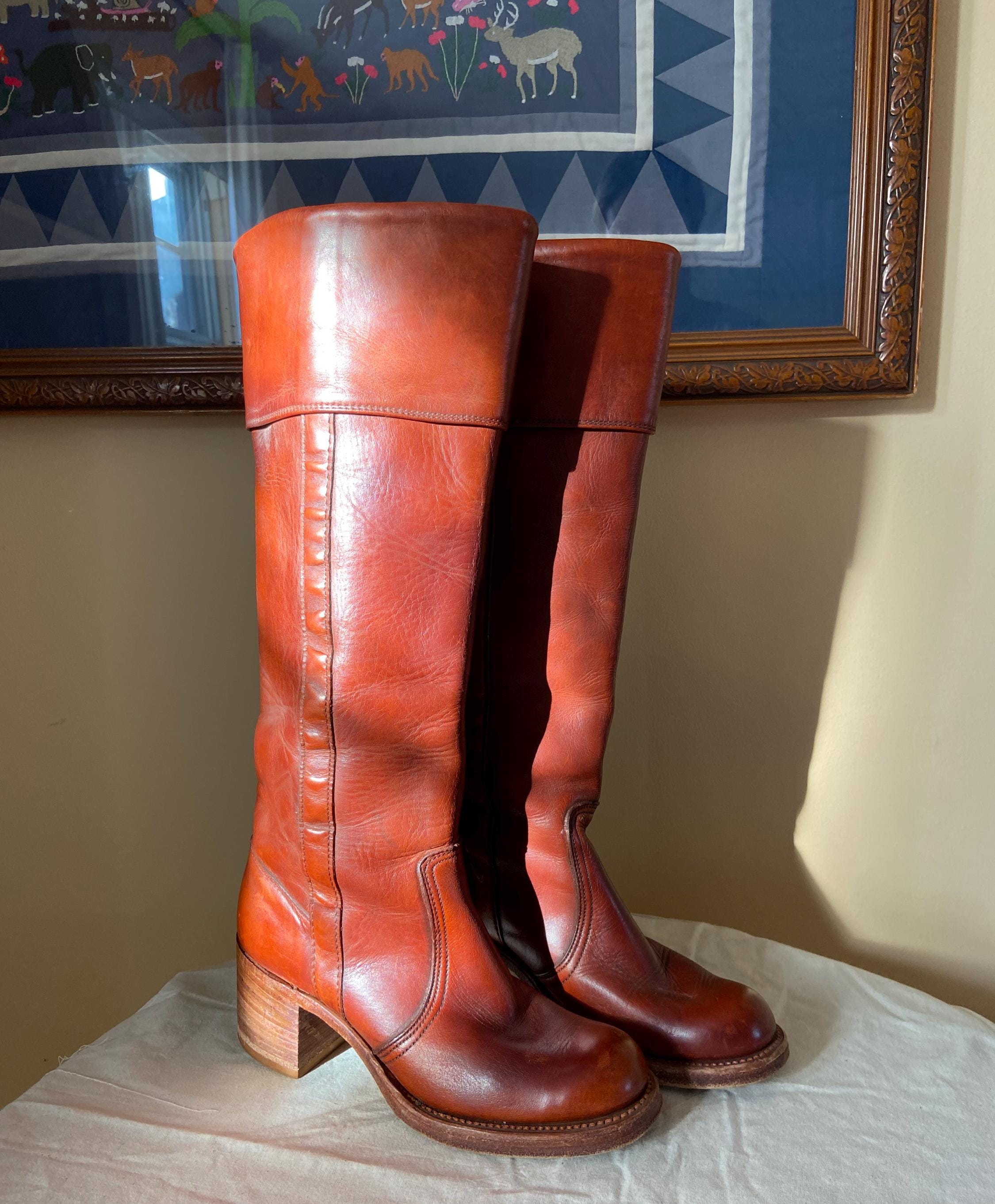 70s Red Boots - Etsy 70s Red Boots - Etsy