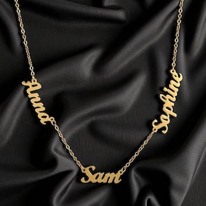 Custom Gold Name Necklace, Name Necklace, Jewelry Gift for Her, Personalized Minimalist Name Necklace, Birthday Gift for Her