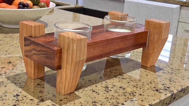 Mahogany Cherry Votive Candle Holder
