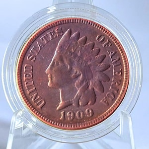 1909s Indian Head Cent Copper Collectible Coin