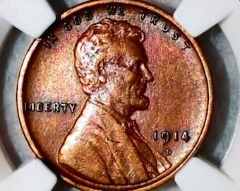 Lincoln 1914 D  Penny Authentic-Looking Commemorative Coin