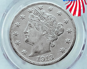 1913年 リバティヘッド ニッケル 米国コレクター向け記念コイン - Etsy