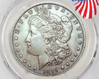 1895 O Morgan Dollar Silver plated Authentic Looking Commemorative Coin