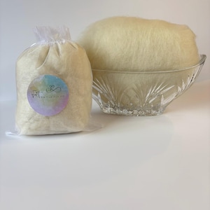 Wool Stuffing, 2 Ounces, Plush Filling, All Natural