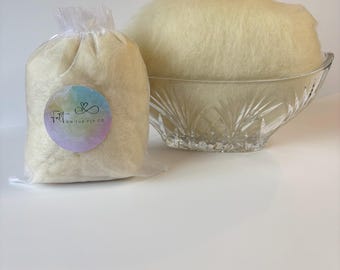 Wool Stuffing, 2 Ounces, Plush Filling, All Natural